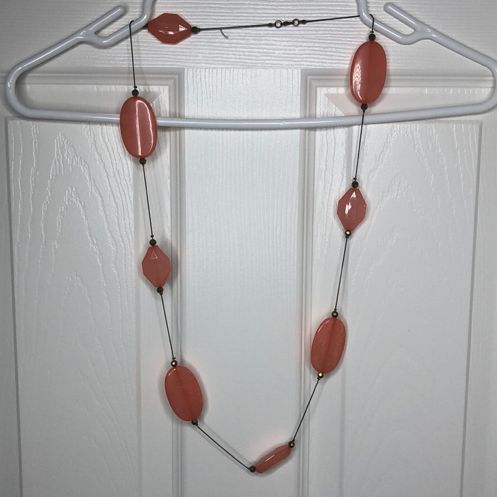 Coral/ pink Statement Necklace